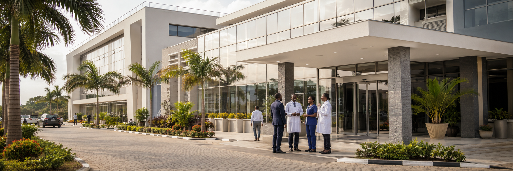 Modern healthcare facility in Ghana