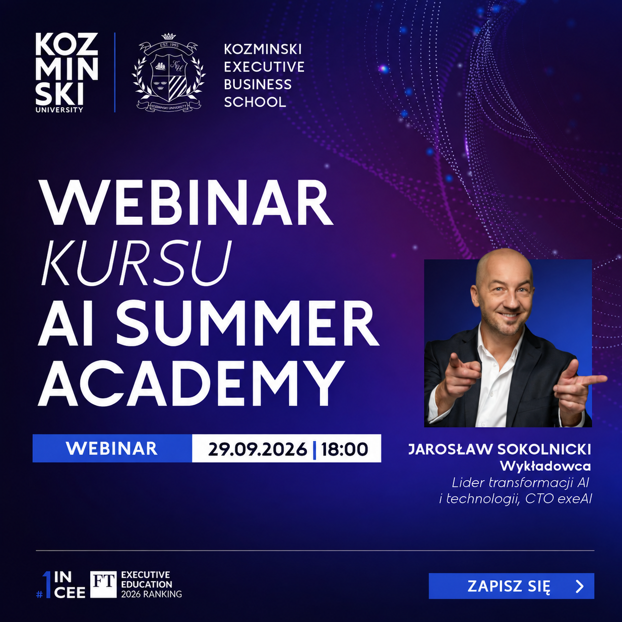 Webinar AI Summer Academy – Jarosław Sokolnicki