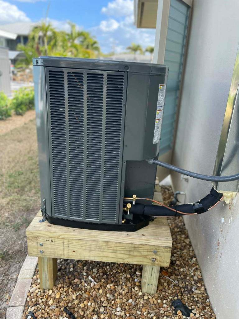 Condenser on Pad