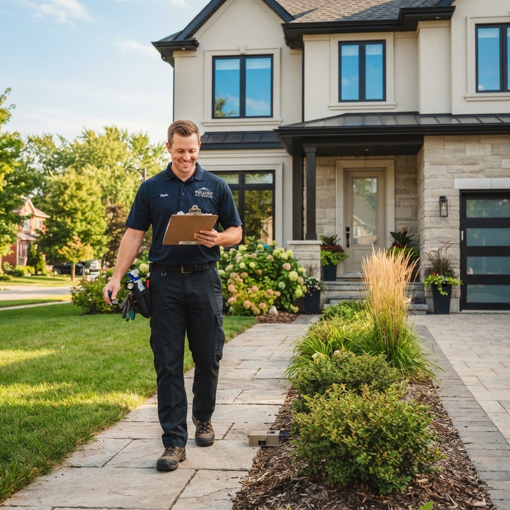 Professional pest control treatment