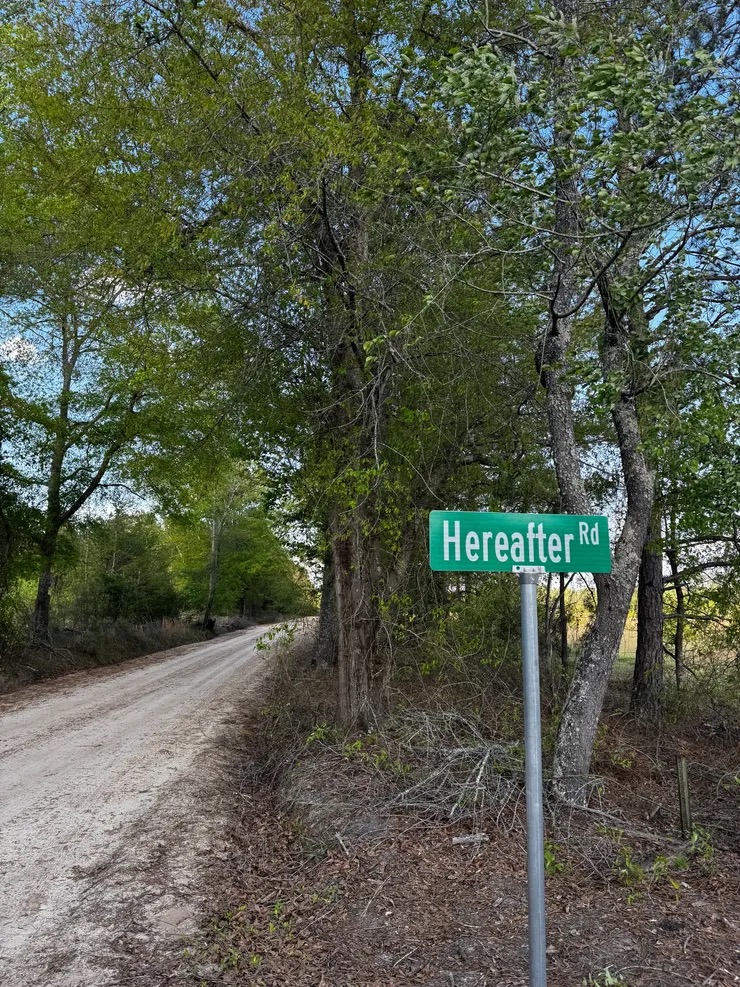 Hereafter Rd — our road, our land.