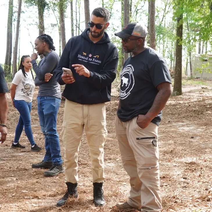 Planning the land together.