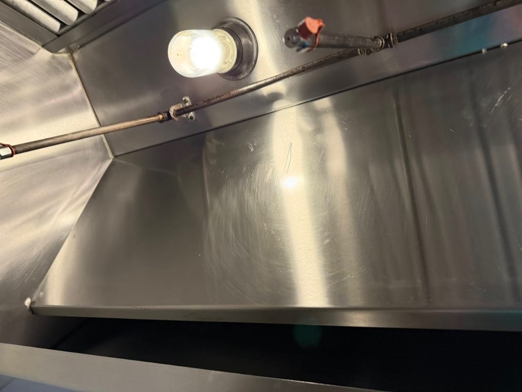 Hood exterior cleaning