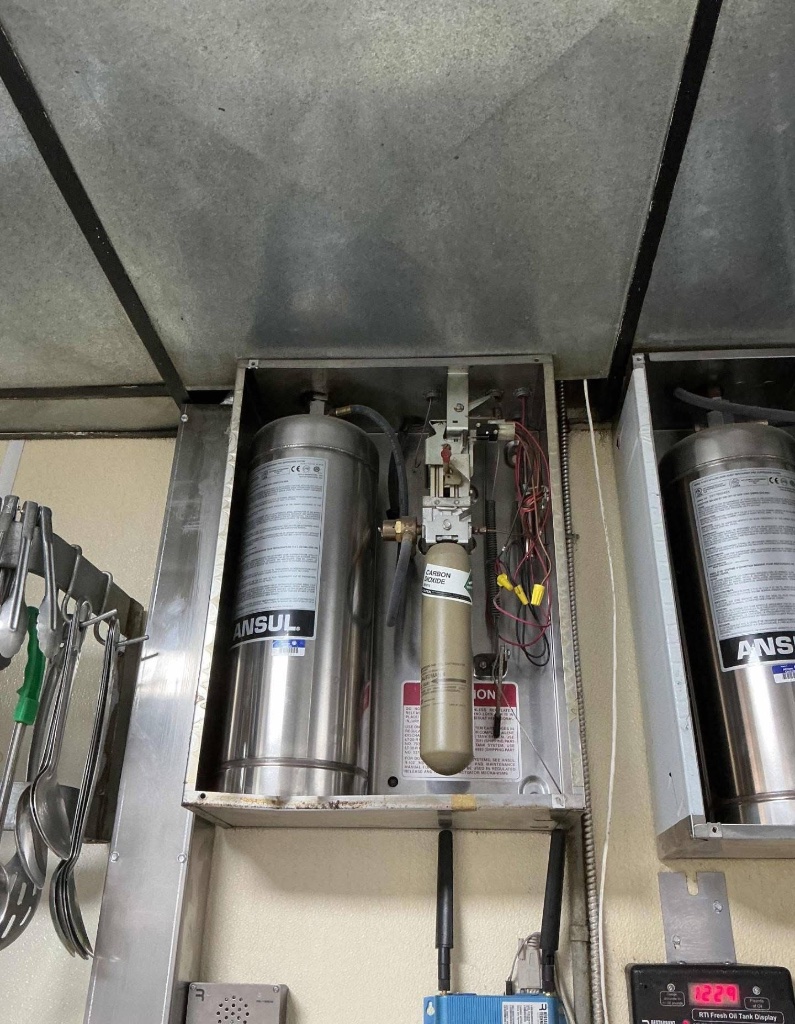 Ansul fire suppression system installation