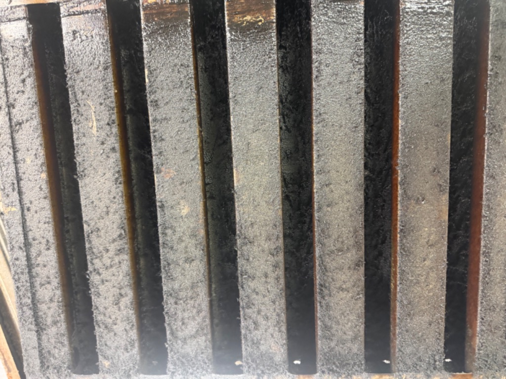Grease filter buildup