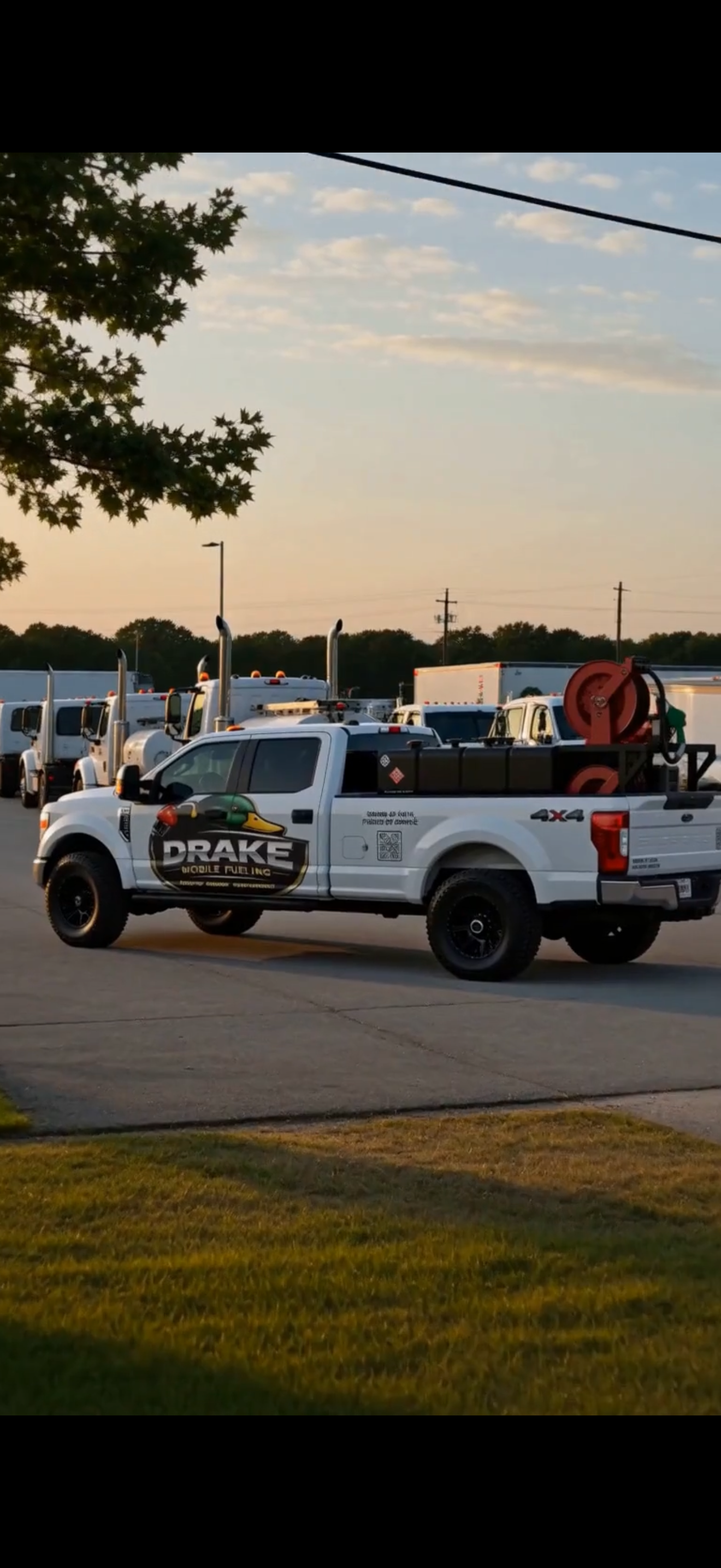 Drake Mobile Fueling truck — Ford Super Duty with mobile fueling setup