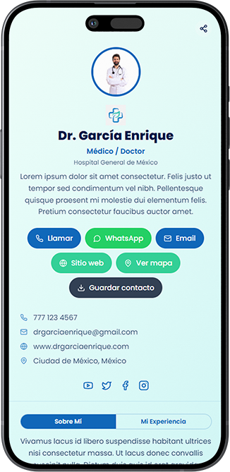 Ejemplo tarjeta