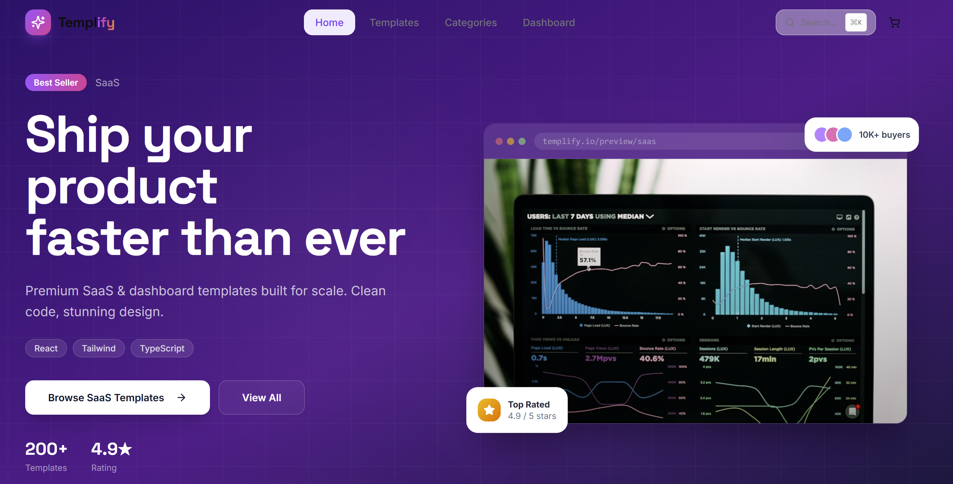  Digital Products E Commerce Store template preview