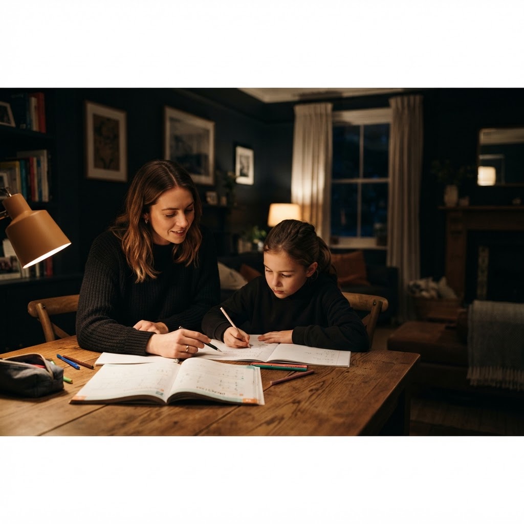 Tuition and lessons offered by members — teacher helping a child study
