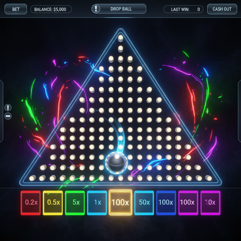 Plinko Casino – Kugel fällt durch Stifte