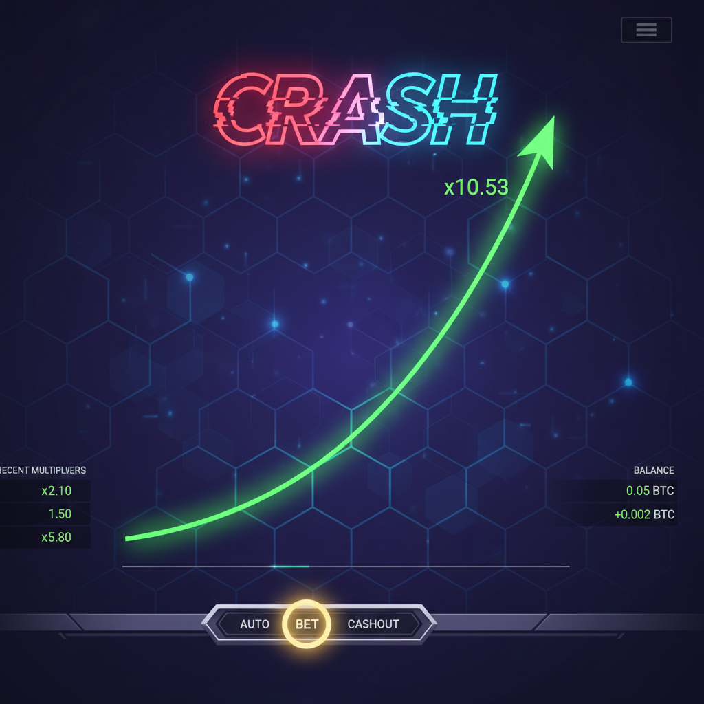 Crash Game Casino Interface – Multiplier steigt