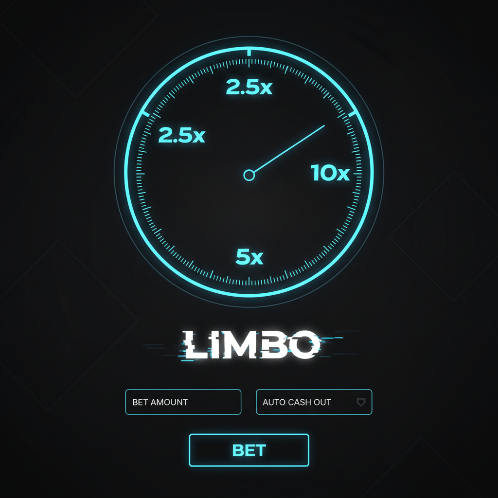 Limbo Casino Spiel – Zielwert Multiplier Interface