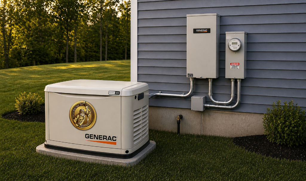 Generac whole-home standby generator installation Central Oregon