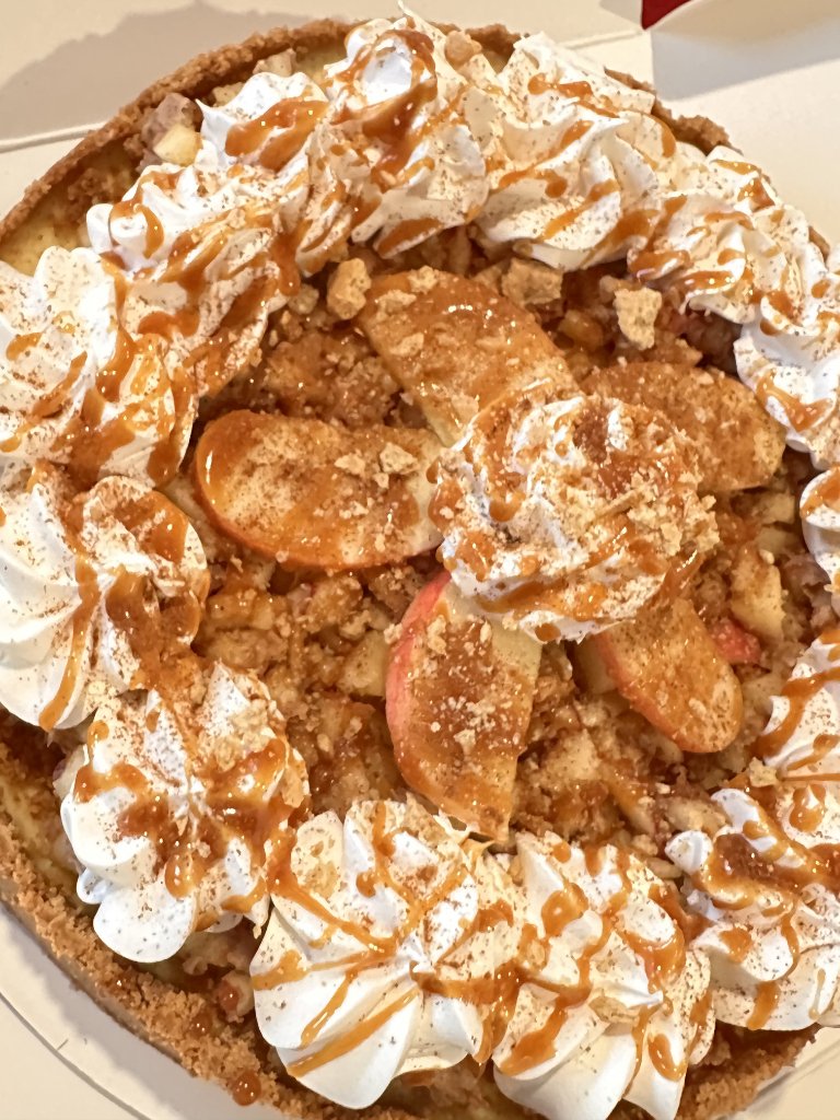 Apple Caramel Cheesecake