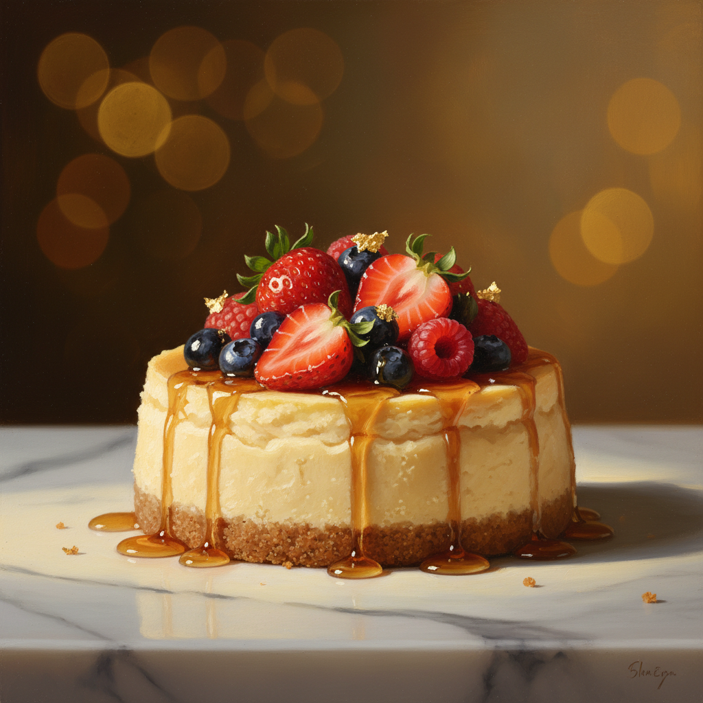 Signature MikeEats cheesecake