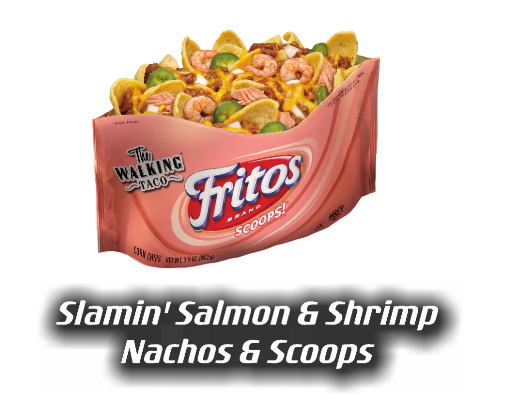 Slamin' Salmon & Shrimp Nachos & Scoops