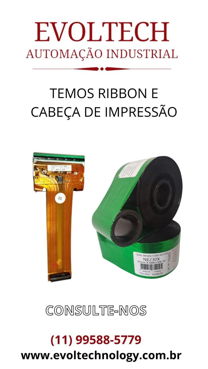 Ribbon e Cabeça de Impressão