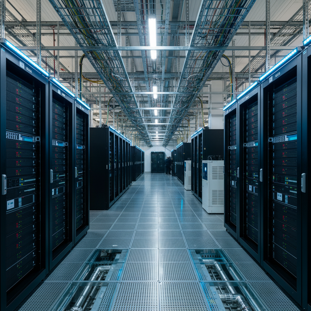 NetWest data center interior with server racks