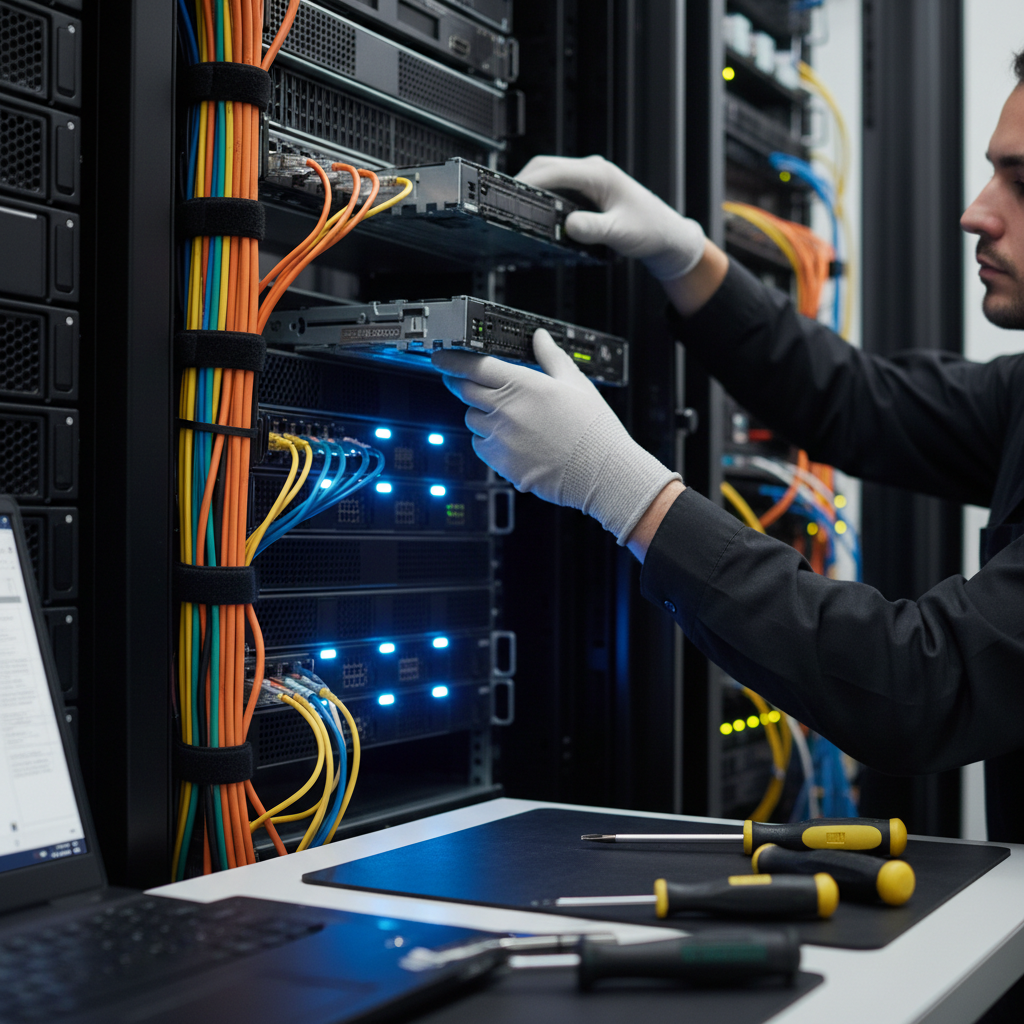 On-site equipment installation and maintenance