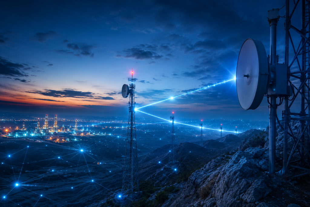 Long-haul wireless communications tower infrastructure