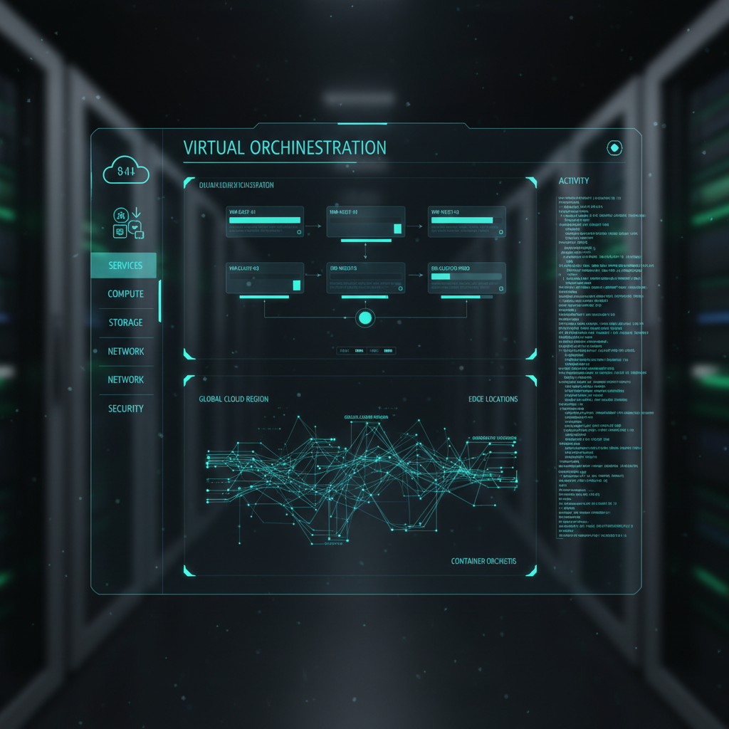Virtual server orchestration and cloud management