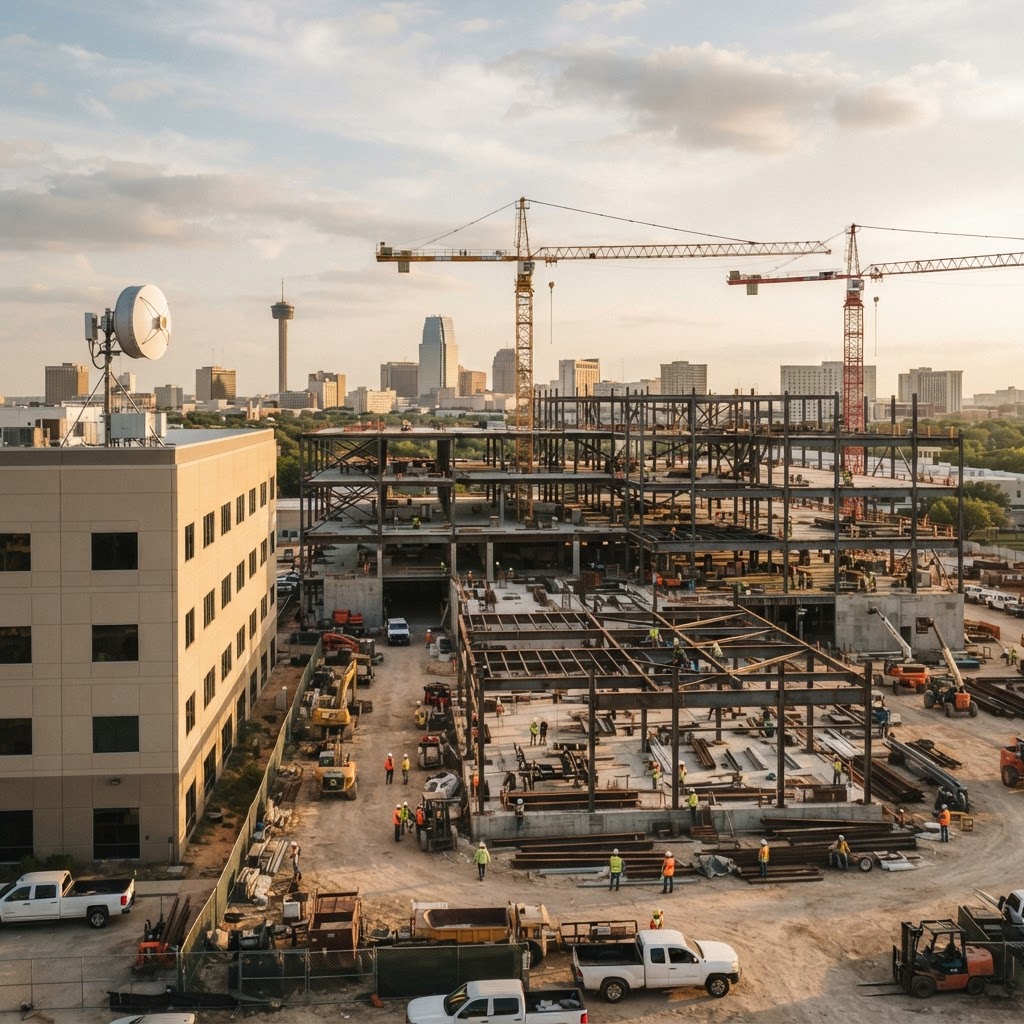 Business fiber construction and wireless connectivity in San Antonio Texas