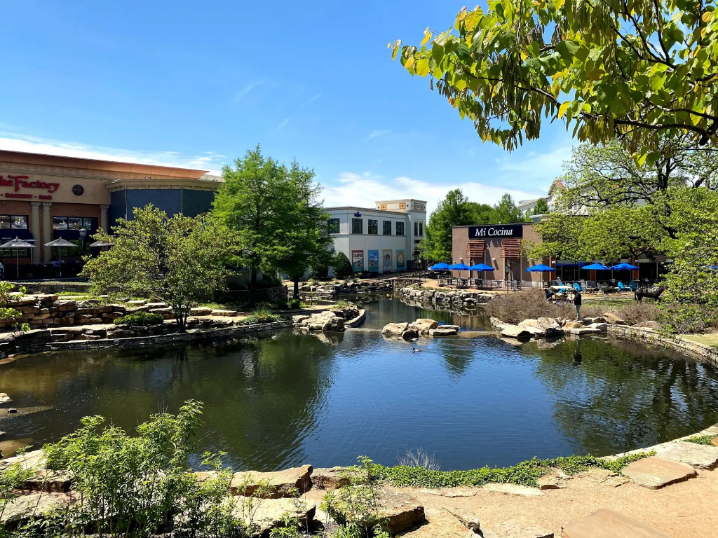 Watters Crossing Allen Texas established master-planned community with scenic ponds and mature trees