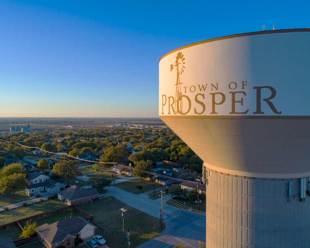 Prosper Texas water tower — Town of Prosper