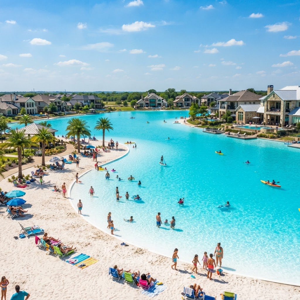 Windsong Ranch Crystal Lagoon in Prosper, Texas