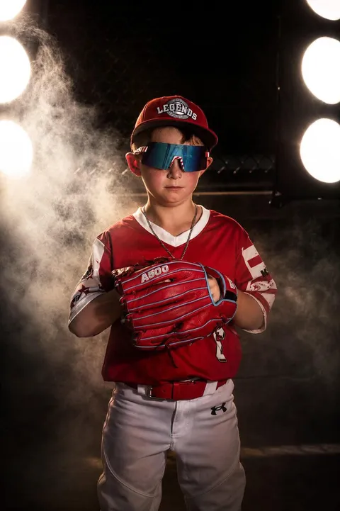Legends player with glove
