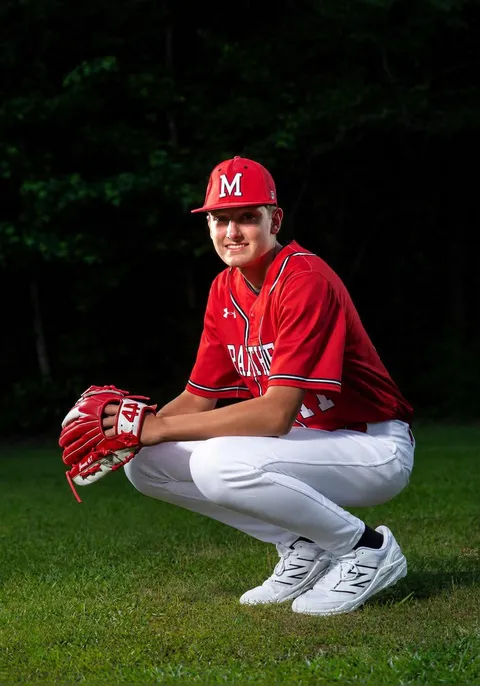 Athlete portrait on field