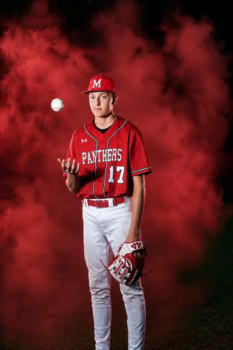 Panthers #17 with red smoke