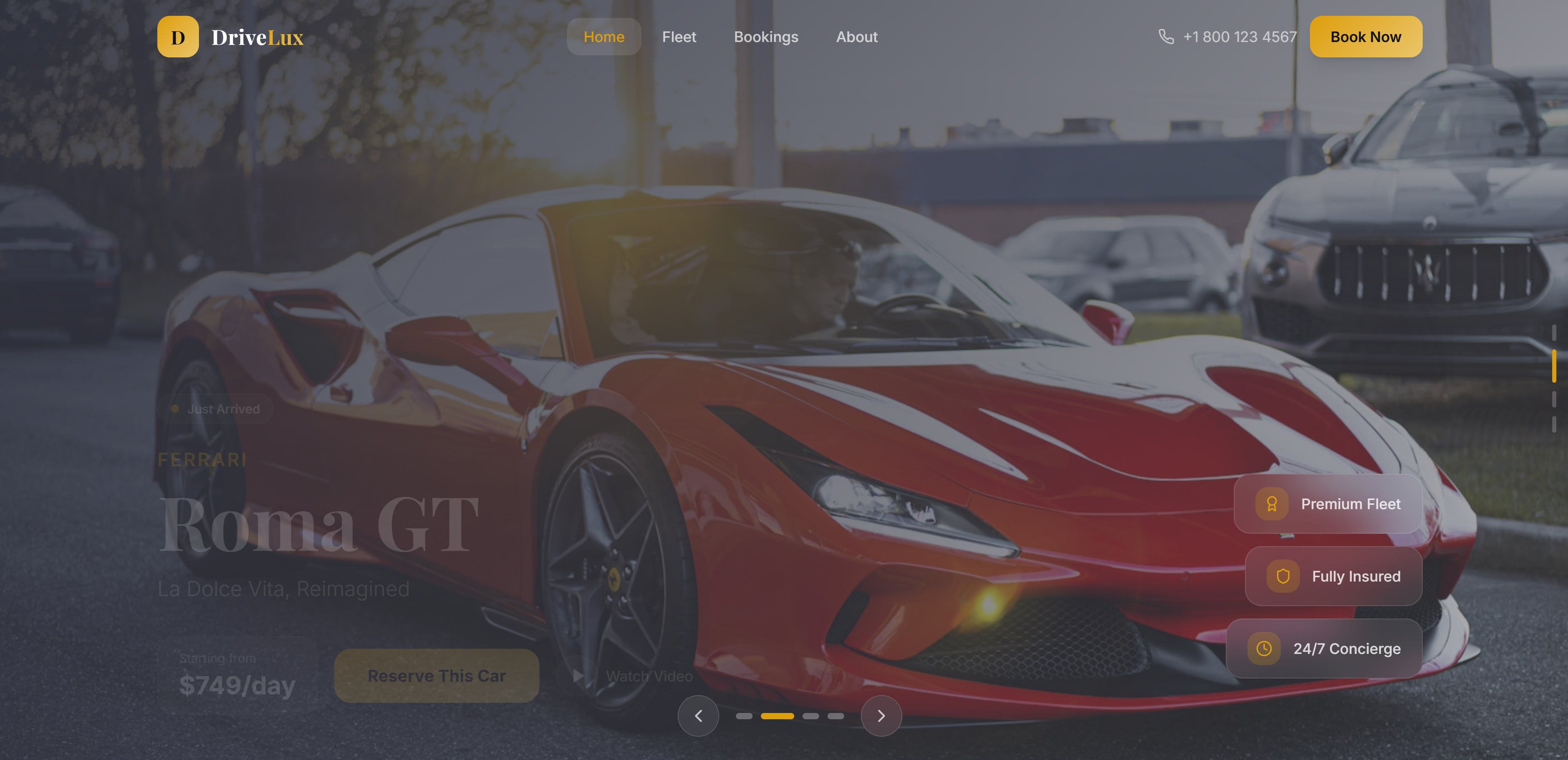 Car Rental App  template preview