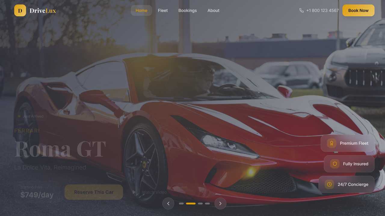 Car Rental App  template preview