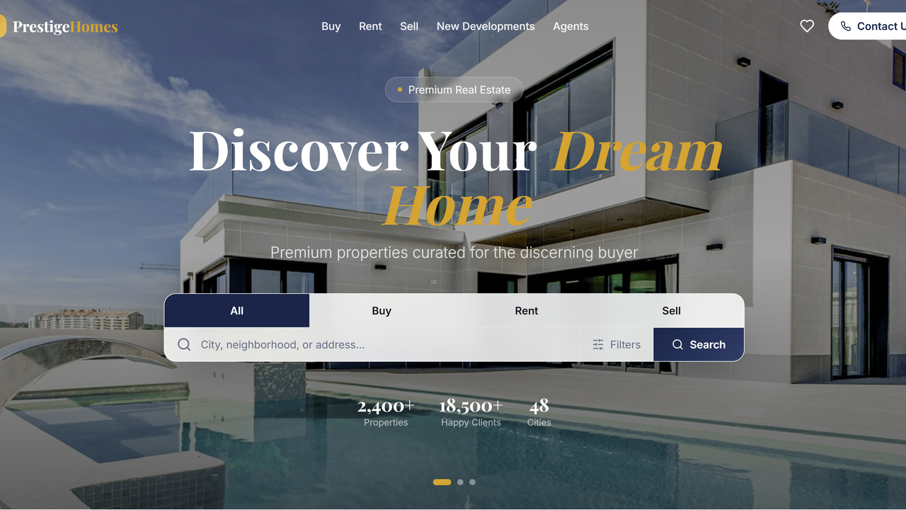 Real Estate  template preview