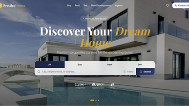 Real Estate  template preview