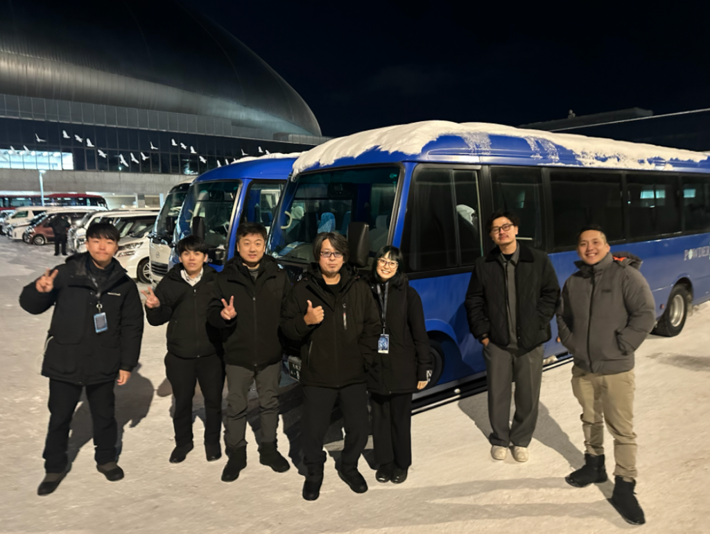 Social Bus team — private ski bus and taxi service, Hokkaido Japan