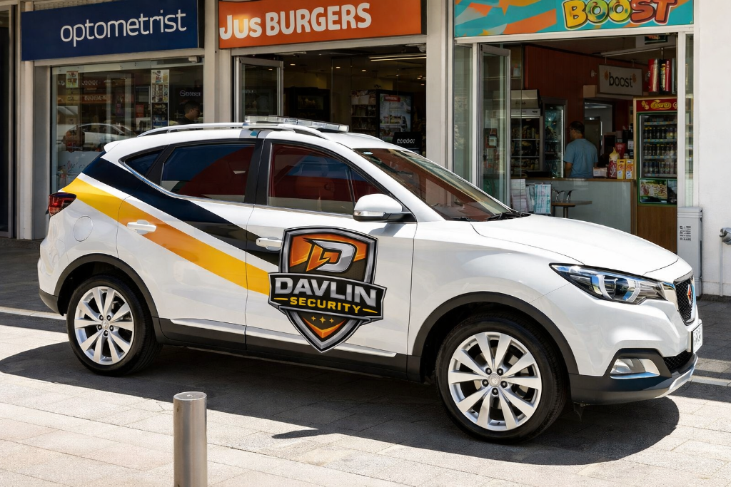 Mobile Patrol Vehicle at Shopping Centre