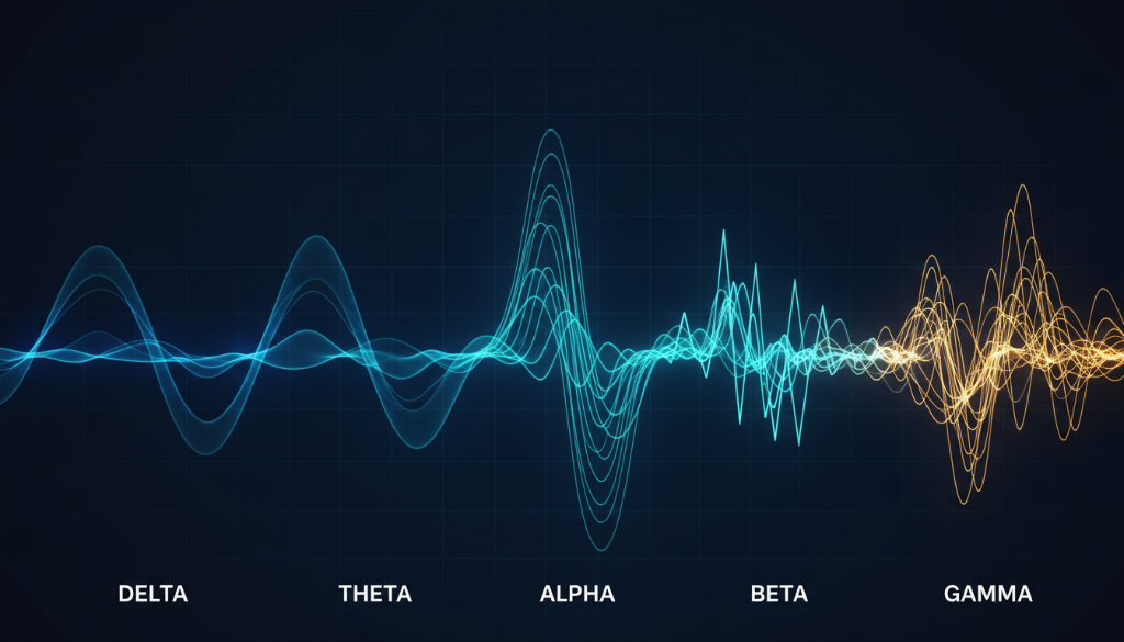 Brain wave patterns visualization