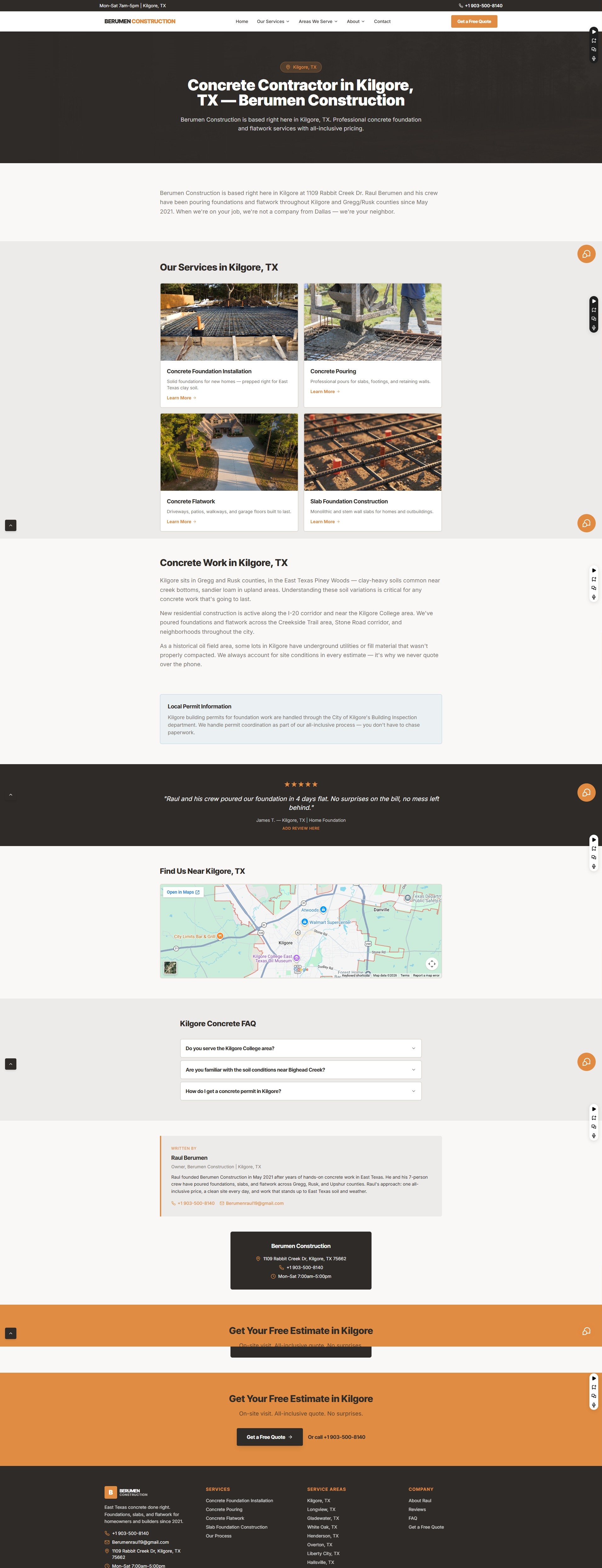 Berumen Construction Template template preview