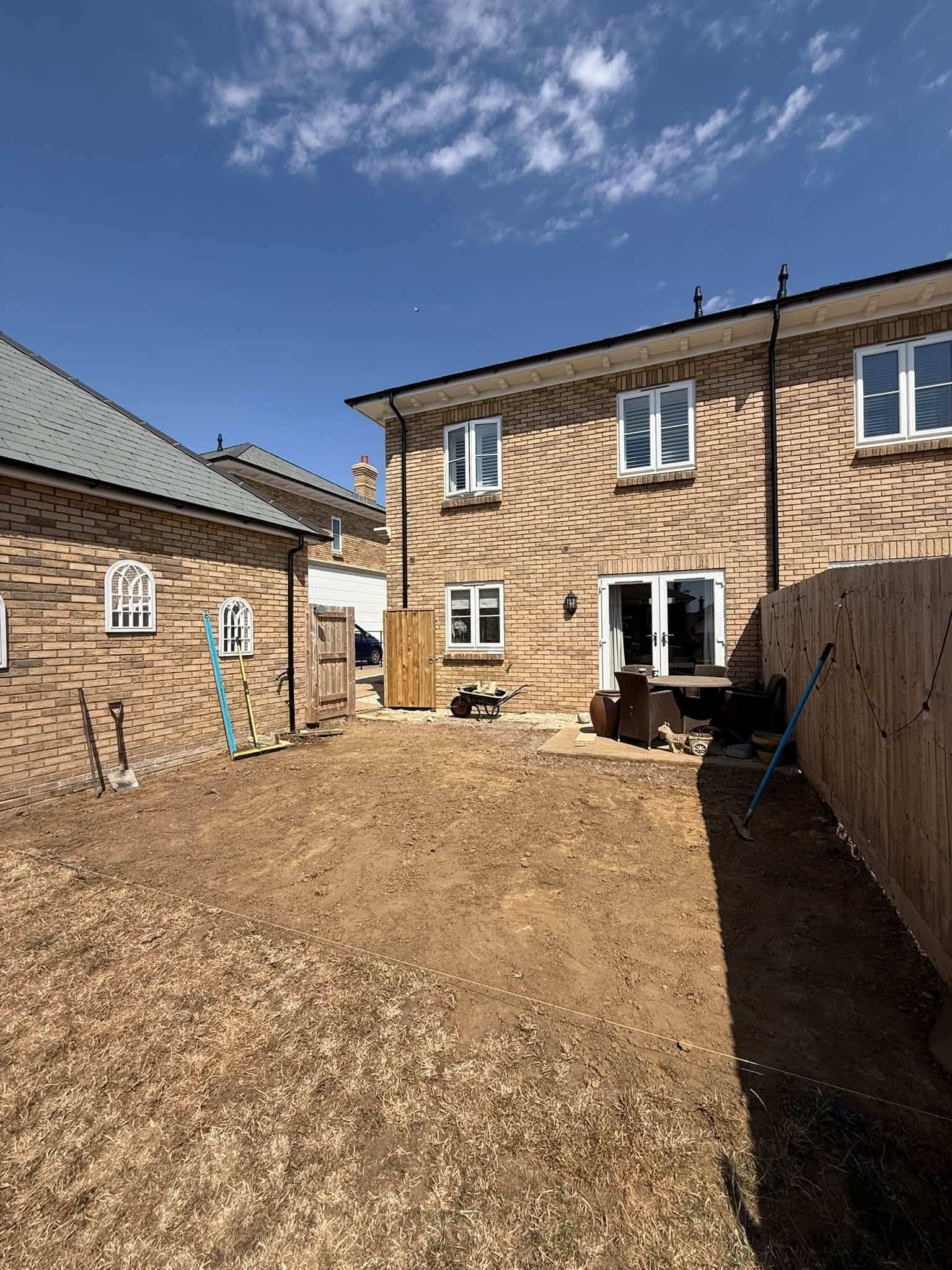 Garden & Patio Transformation: 40m² Torver Buff Patio, Egg Chair Area & Cotswold Gravel Border photo 4