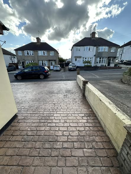 48m² Layland Cobble Printed Concrete Driveway photo 2