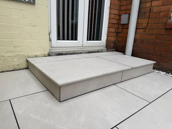 Slaterock Bone Porcelain Paving — Clean, Modern Finish photo 3
