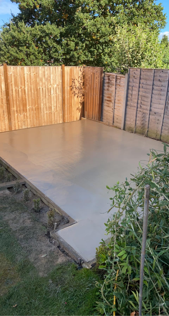 Ashlar Slate Printed Concrete Patio photo 4