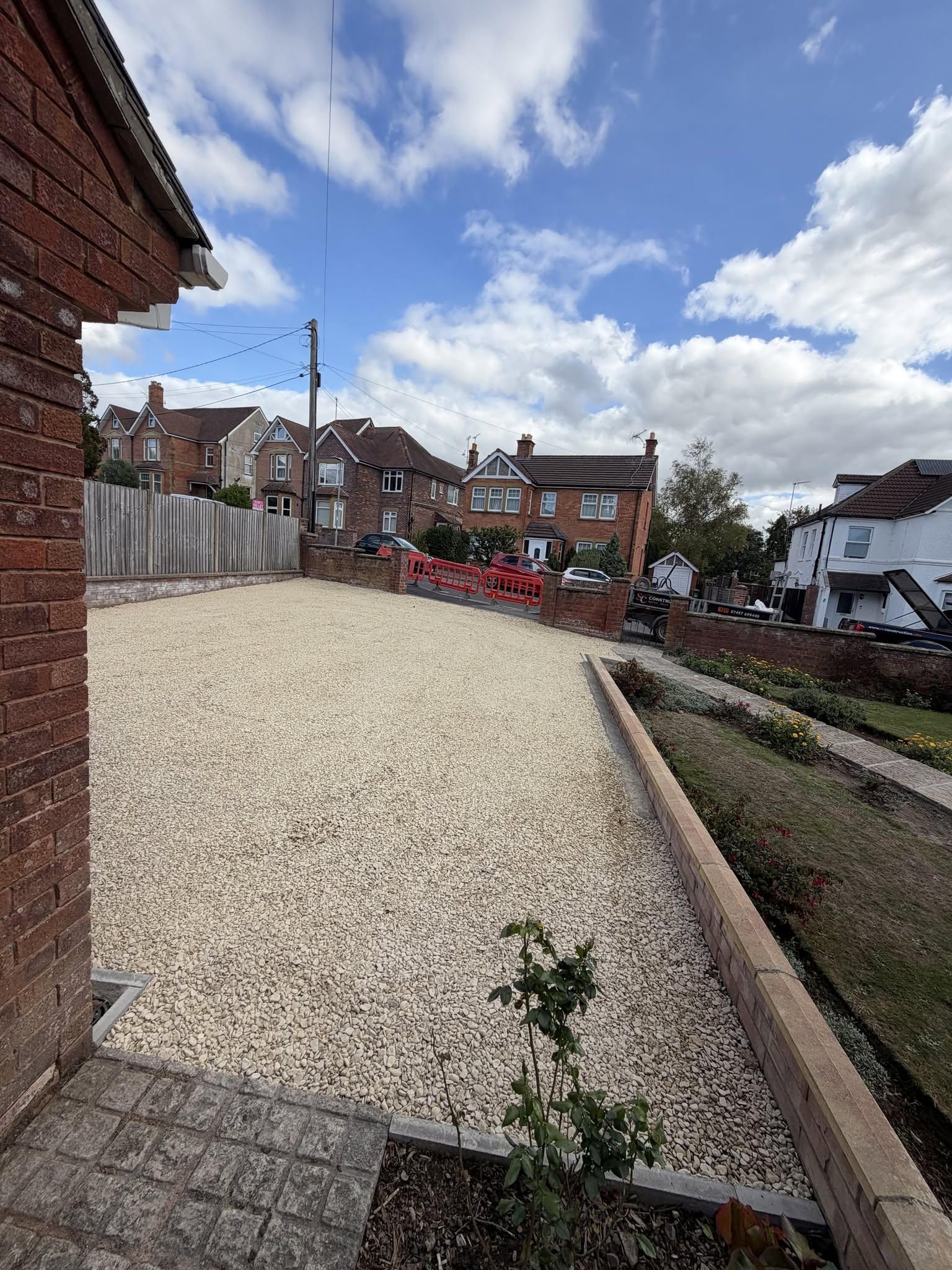 Cotswold Gravel Driveway: Pathway Re-laid, Extended Dropped Kerb & Restored Boundary Wall photo 3