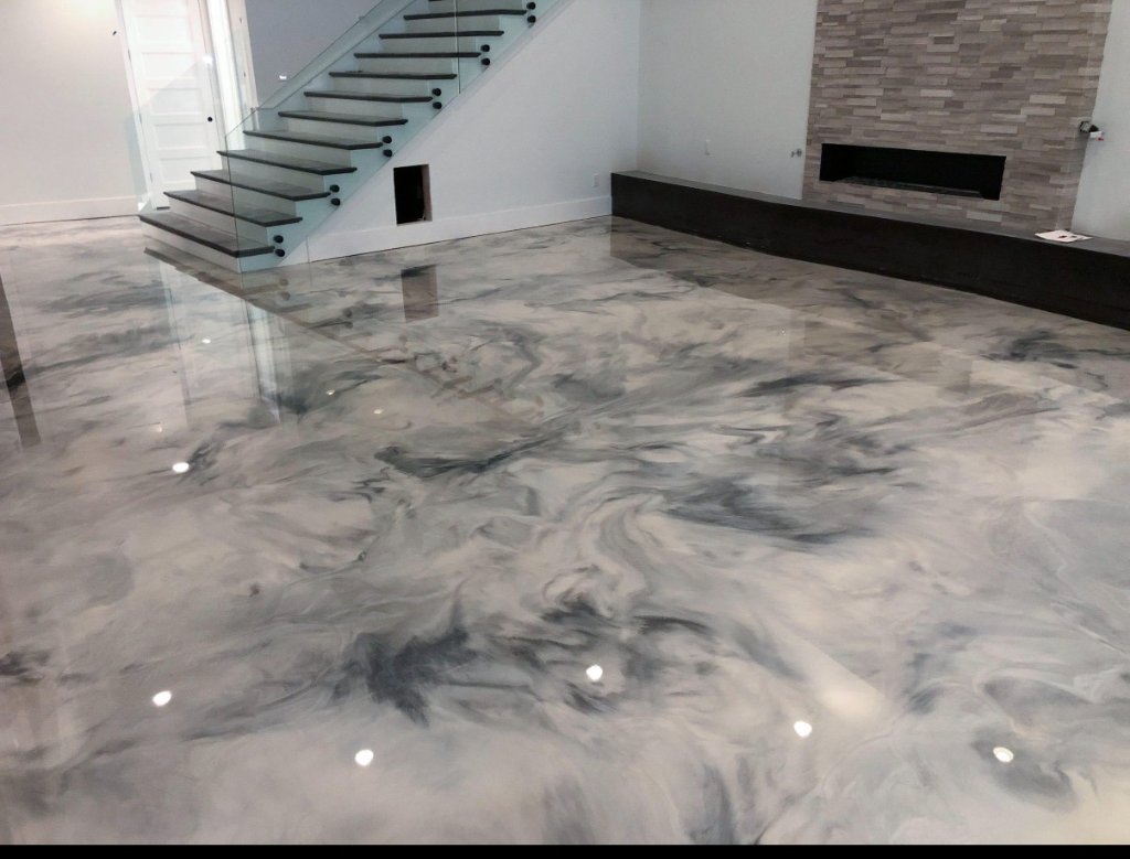 Residential Metallic — Metallic Epoxy epoxy floor in Chicago, IL