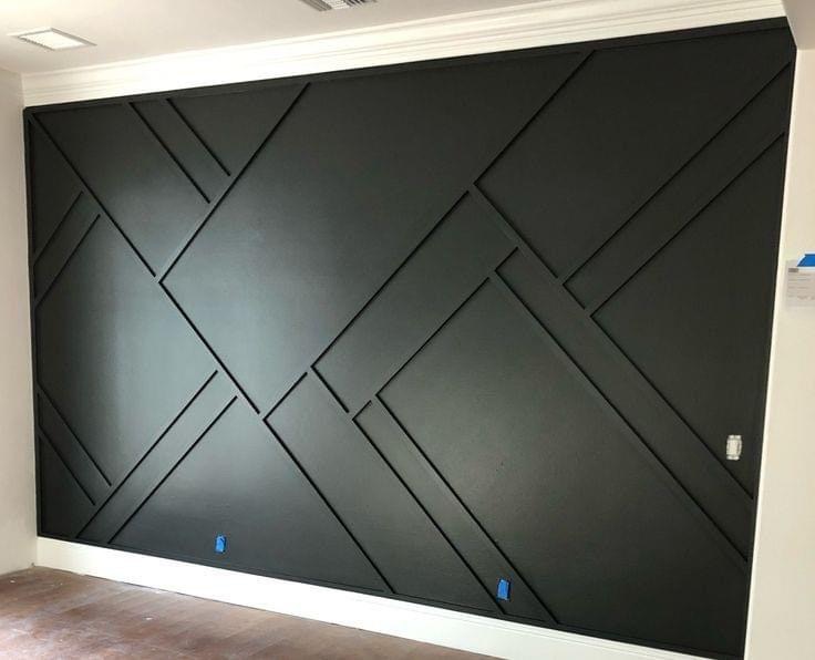 Geometric Accent Wall Painting