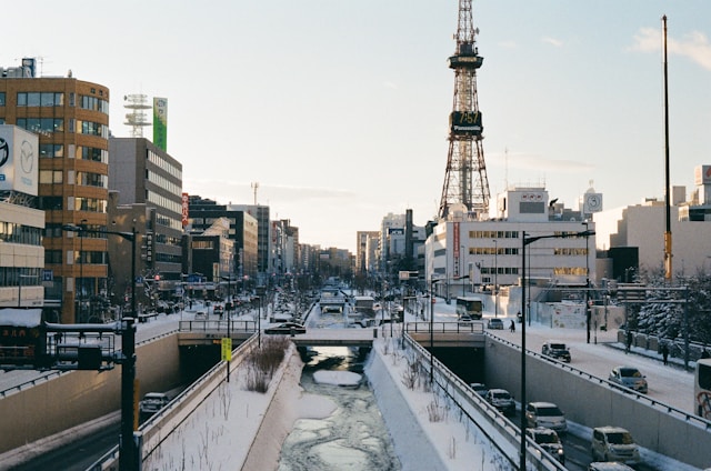 Sapporo city in winter