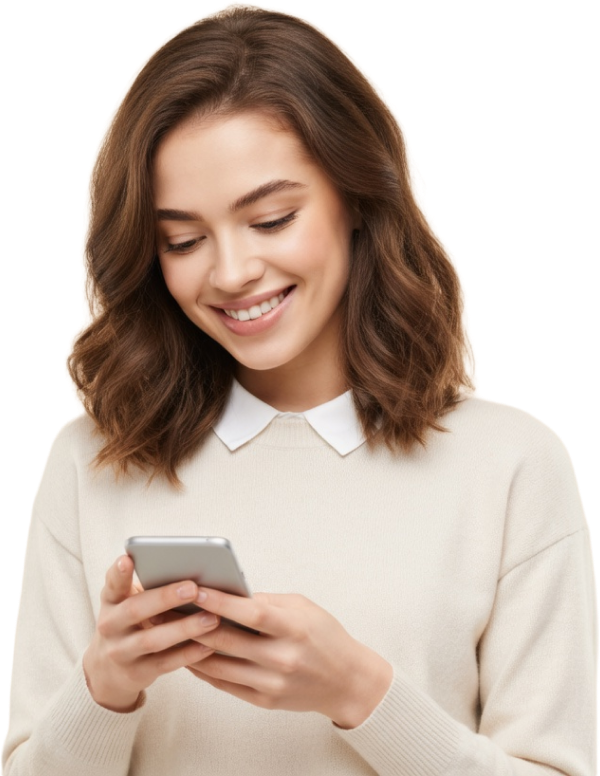 person using phone