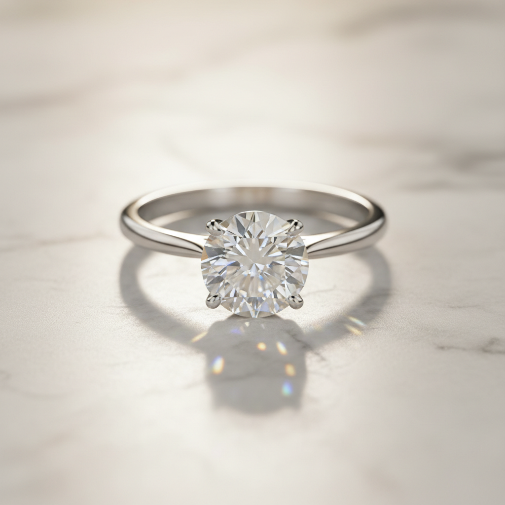 Elegant Solitaire Ring